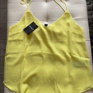 yellow flowy cami